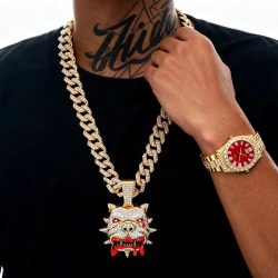 DIY-Zubehör: Bestseller Herrenuhr mit Strass, grenzüberschreitend beliebt, römische und europäische, große Neuheit im amerikanischen Stil, Water Ghost mit Bulle.