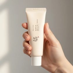 SPF50+ Anti-UV Sonnenschutz Gesichtscreme 50ml Beauty Sonnencreme für Körper und Gesicht Reis-Probiotika Solarblocker Hautcreme Sommer Strand