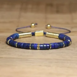Stapelbares Boho-Armband-Bundle aus Stein: Tigerauge, Lapis, Rauchquarz, verstellbarer veganer Schmuck. Heile Sie die Seele und stärkt das Selbstvertrauen