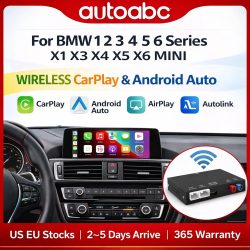 Kabelloses CarPlay Airplay für BMW NBT CIC EVO System F20 F22 F30 F32 F56 F15 F16 F25 F26 F48 F01 F10 MINI Android Auto Interface