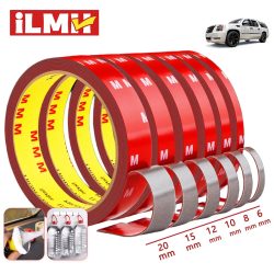 iLMH Extra starkes doppelseitiges Klebeband, speziell für Autos, zum Abreißen ohne Spuren zu hinterlassen, hohe Viskosität, zum Befestigen und Fixieren, klebrig