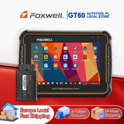 FOXWELL GT60 OBD2 Bidirektionales Scan-Gerät, 28+ Wartungsfunktionen, CAN-FD & DOIP Unterstützung, Vollsystem-Diagnose Fehlercodeleser für Autos