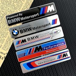 Auto-Styling-Aufkleber für BMW M Performance E90 E60 E46 Aluminium-Autoaufkleber Ferrari-Muster Dekor-Abdeckung Emblem Zubehör Ersatz