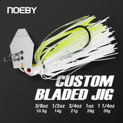 Noeby Chatterbait 10,5g 14g 21g 28g 35g Blatt Jig Nadel Stinger Haken Vibration draht Power Köder Hecht Bass Jig Angeln Köder