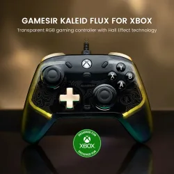 GameSir Kaleid Flux Kabelgebundener Xbox-Controller Gamepad für Xbox Series X, Xbox Series S, Xbox One Spielkonsole mit Hall-Effekt-Joystick
