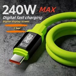 240W 10A Kabel Superschnelles Ladekabel Typ C zu Typ C Silikonkabel für Samsung iPhone 17Pro Xiaomi 17 Schnellladekabel Neu
