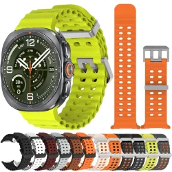 Marine Band für Samsung Galaxy Watch Ultra2 2026 Sport Silikonarmband Samsung Galaxy Ultra 47mm Uhrenarmband Zubehör
