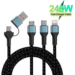3-in-1-USB-Kabel Typ C-Kabel für Samsung Xiaomi Huawei USB-C-Kabel für iPhone 16 15 14 13 Pro Telefon-Ladegerät USB-Datenkabel