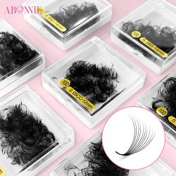 ABONNIE Lose 8D-20D Spitze Basis Kurzer Stiel Vorgefertigte russische Volumenfächer Faux Nerz Vorgefertigte Wimpernverlängerungen Make-up Cilios