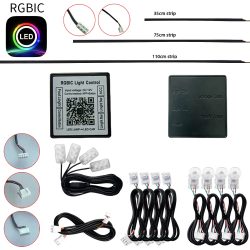 Full Colors Streamer Symphony RGBIC Umgebungslicht-Zubehör 3-Draht-LED-Streifen (RGB-Tür-/Aufbewahrung/Fußlicht 4-Draht) ?LED-Lampe?-App