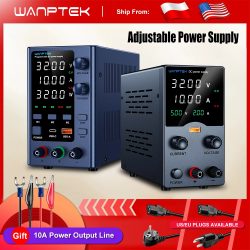 Wanptek DC-Labor-Netzteil, 30 V, 10 A, 60 V, 5 A, einstellbarer Spannungsregler, voreingestellter Spannungsstrom, Dual-Eingangsspannung, 220 V/110 V