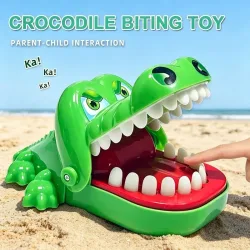 Krokodil-Zähne-Fingerbeißer-Zahnarzt-Spielzeug Alligator-Scherzartikel Familienparty Kinder-Dekompressions-Glücks-Spiel