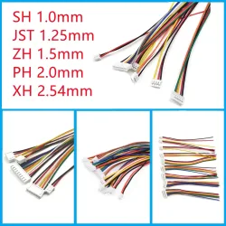 5PCS 1,0 1,25 1,5 2,0 2,54 SH/JST/ZH/PH/XH 1,0 MM 1,25 MM 1,5 MM 2,0 MM 2,54 MM Weibliche Stecker Stecker mit Draht 2/3/4/5/6/7/8/10/12P