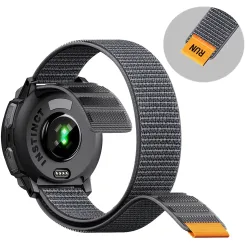 Nylon-Schlaufenarmband für Garmin Instinct 2/2X/3, 22mm 26mm Metallfreies Klett-Sportarmband, Leichtes Atmungsaktives Ersatzband