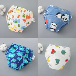 3PCS/1PCS Neugeborenen Training Hosen Baby Shorts Waschbar Unterwäsche Junge Mädchen Tuch Windel Mehrweg Windeln Infant zeug Zubehör
