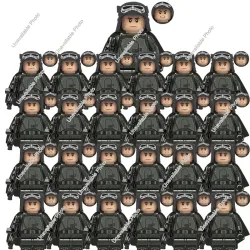 BLOKEES 25-teiliges Star Wars Klon-Soldaten-Set mit Kapitän Rex und Kommandant Cody, Bausteine zum Zusammenbauen, Actionfiguren, Spielzeug, Kindergeschenke