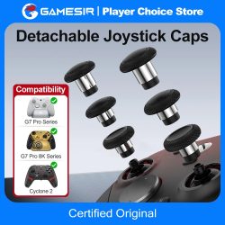 GameSir Joystick-Kappen für G7 Pro G7 Pro 8K Cyclone 2 Gamepad-Zubehör 3 Paar Personalisierte Kappen Glatter Stahlring-Controller