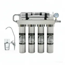 Edelstahl-Wasserhahnfilter für den Haushalt, Direkttrinkwasserfilter, 5-stufige Ultrafiltration, kann den PPM-Wert nicht ändern.
