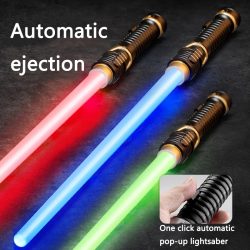Neues LED-Lichtschwert Rave Cosplay Leuchtstab Kindergeschenke Cooles Spielzeug Force FX FOC Blaster Spielzeug