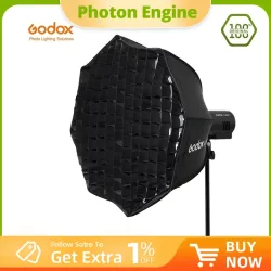 Godox AD-S60S 60 cm silberne, tiefe Parabol-Softbox mit Wabengitter, Godox-Montage-Softbox für AD300PRO AD400PRO ML60