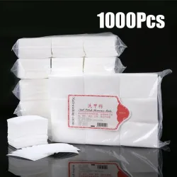 NONE, 100/3000 Stück Baumwoll-Nagellackentferner-Tücher, Gel-Reinigungstücher für Maniküre, fusselfreie Reinigungstücher, UV-Gel-Polierpapier-Pads, Handtücher