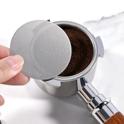 Espresso Puck Bildschirm Kaffee Filter Wiederverwendbare Edelstahl Halter 0,2mm Für 51/54/58mm Kaffee Siebträger Barista zubehör
