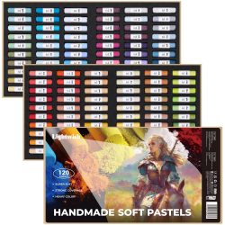 LIGHTWISH 120-teiliges Weichpastell-Set für Künstler, Anfänger und Erwachsene, Ungiftige Lebendige Pastellstifte zum Zeichnen, Skizzieren und Schattieren