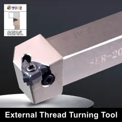 TUOZ SER SEL Außengewinde-Drehwerkzeug SER1010H11 SER1616H16 SER2020K16 SER2020K22 2525M22 CNC-Halter Drehmaschine Cutter Schaft