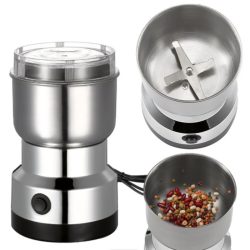 Multifunktionale Küchenmaschine mit 4 Klingen: Getreidemühle, Kaffeezerkleinerer, elektrische Kaffeemühle, Nuss- und Bohnenmühle, Aromamixer