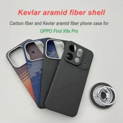 Für OPPO Find X9s Pro Handyhülle Kevlar Aramidfaser Hartschale Magnetische Saugfunktion Ultra-Dünne Kohlefaser-Schutzhülle