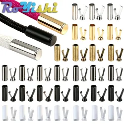 10 Sets abnehmbare Stopper mit Deckelkappe, rechteckige Kordelenden, Verriegelungsstopper für Seil, Bekleidung, Sportbekleidung, Teile, Zubehör