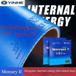 Original YINHE Mercury 2 Tischtennisbelag mit Noppen nach innen für schnellen Angriff mit Loop
