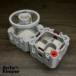Ameisen-Gehege Original Modulares Erweiterbares Formicarium Ameisenfarm mit Wasserfutterspender Futtersuchebereich Ameisenkuppel Ameisenhaus für Ameisenhaltung