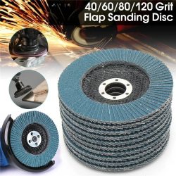 125 mm 5 Zoll Schleifscheiben Fächerscheiben Schleifscheibe Schleifwerkzeug für Winkelschleifer Metall Disco Diamantado Fräsen 40 60 80 120