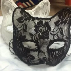 Sexy Spitze KATZE Gesichtsmasken für Frauen Party Masken Cosplay für Erwachsene Maskerade Tier Spitze Halloween Kostüm Spaß Prop