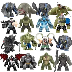 Blind Box Große Bausteine Killer Croc Bane Olog-hai Troll Orc Actionfiguren Puzzle-Sammlung Modellpuppen Bausteine Spielzeug Geschenke