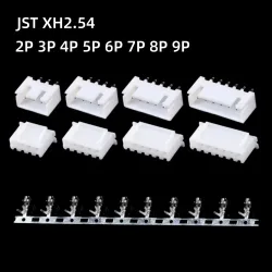 10 Paar JST XH2.54 2/3/4/5 Pin Anschlüsse Kunststoffgehäuse Stecker Buchse Kabelverbinder XH 2.54 2P 3P 4P 5P 6P 7P 8P 9P