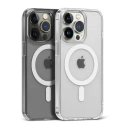 Magnetische Original-Klarhülle für iPhone 17 16 15 14 Plus 13 12 mini 11 Pro Max 16E 17E Funda für MagSafe Transparente Abdeckung