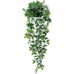 Künstliche Efeu pflanzen Plastik blatt mit Töpfen Hochzeit Neujahr Weihnachts dekoration für Hausgarten DIY Wohnzimmer Wandbehang