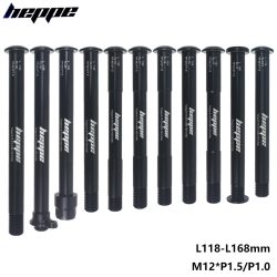 HEPPE MTB Rennrad Steckachse Vorderradgabel Welle Spieße Hinterradnabe Steckachse 12x142 12x148 12x100 12x110 M12xP1.0/P1.5 Fahrradteile
