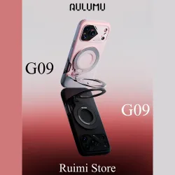 Aulumu G09 Magnetischer Ringgriff, omnidirektionale Drehung, MagSafe, Aluminiumlegierung, stabil, doppelseitig, magnetische Befestigung, Telefonständer