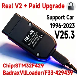 VCDSV25.3 OBD2 Diagnose-Scanner-Tool OEM REAL V2 Mehrsprachiges HEX V2 Kabel für VW Audi Skoda Seat - VCDS-V2 VAG COM