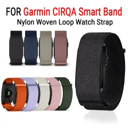 Für Garmin CIRQA Smart Band Gürtel Nylon Gewebtes Uhrenarmband Fitness-Tracker Verstellbare Schlaufe Atmungsaktive Armbänder