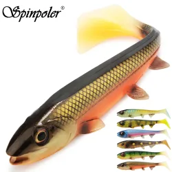 Spinpoler Bombshad Square Tail Swimbait Shad Hechtköder 14 cm 18 cm Druck Silikon künstlich für Big Catch Meeresangeln Wobbler