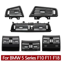LHD RHD Auto Vorne Hinten Klimaanlage Verchromt AC Vent Grille Outlet Abdeckung Panel Für BMW 5er F10 F11 F18 520i 523i 525i