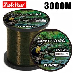 Zukibo 3000m unsichtbare gefleckte Angelschnur Japan super starke Mono filament schnur Fluor kohlenstoff beschichtete Nylon fliege Waschbecken Schnur Pesca