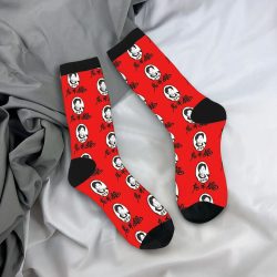 Lao Gan Ma Socken, Frühlingsstrümpfe, moderne Socken für Erwachsene, Herren, mittelgroße, weiche Socken, bedruckte Outdoor-Anti-Schweiß-Socken