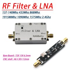 Aktiver SAW-Filter LNA 137M 433Mhz 868Mhz 915Mhz 1090Mhz 2,4Ghz 5,8Ghz RF BPF LC LORA Helium Miner SDR Radio rauscharmer Verstärker