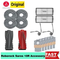 Original Roborock Saros 10R Zubehör Haupt-/Seitenbürste Mopptuch Staubbeutelfilter G20s Ultra Staubsaugerteile Original