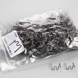 300 Stück Kunststoff-Schweißgerät, Heißhefter, Standard, vorgeschnittene Wellheftklammern, Stoßstangenkörperreparatur, 0,8/0,6 mm, Edelstahl-Schweißwerkzeuge